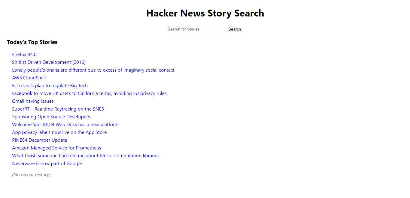 Hacker News Search